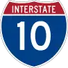 Interstate 10 route marker