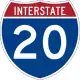 Interstate 20 marker