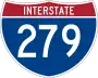 Interstate 279 marker