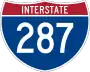 Interstate 287 marker