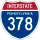 Interstate 378 marker