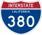 Interstate 380 marker