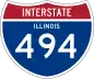 Interstate 494 marker