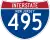 Interstate 495 marker