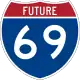 Future Interstate 69 marker