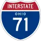 I-71 in Ohio marker