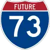 Future Interstate 73 marker