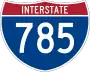 Interstate 785 marker