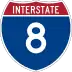 Interstate 8 marker