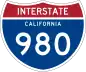 Interstate 980 marker