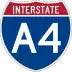 Interstate A-4 marker