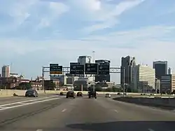 Image 26Interstate 59 (co-signed with Interstate 20) approaching Interstate 65 in downtown Birmingham (from Alabama)