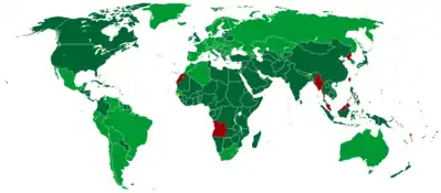 Membership of the Convention on the Elimination of All Forms of Racial Discrimination