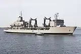 INS Aditya fleet tanker at sea