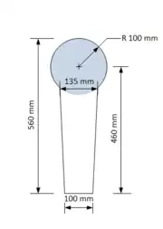 IPSC Mini Popper (formerly known as Classic Mini Popper), a 2/3 scaled down version of the IPSC Popper used to simulate greater distance.