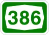 Route 386 shield}}