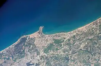 Satellite view of Manavgat and Side