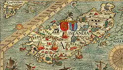 Image 20Iceland on the carta marina by Olaus Magnus. (from History of Iceland)