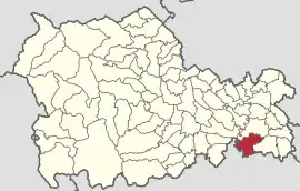 Location in Neamț County