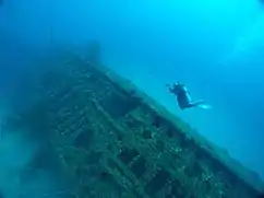 Wreck of Japanese submarine I-169.