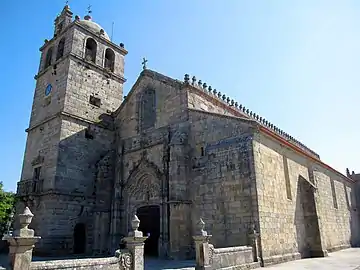 The Portuguese late Gothic Matriz Church of Vila do Conde built during the pilgrimage of Manuel I of Portugal in 1502