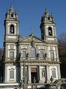 Façade of the church of Bom Jesus