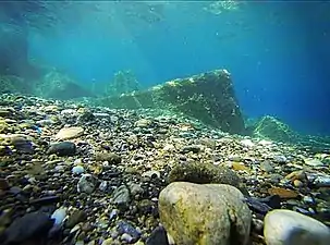 gravel seabed in Italy