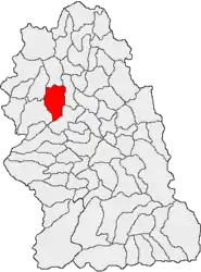 Location in Hunedoara County