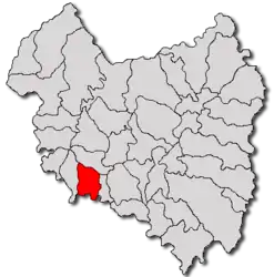 Location in Covasna County