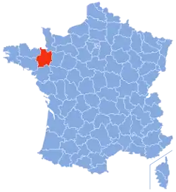 Location of Ille-et-Vilaine in France