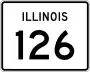 Illinois Route 126 marker