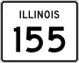 Illinois Route 155 marker