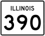 Illinois Route 390 Toll marker