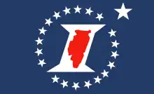 Illinois sesquicentennial flag