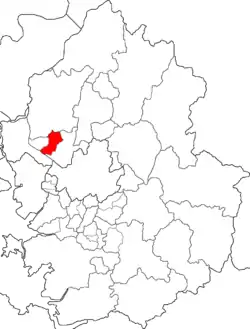 Map of Gyeonggi highlighting Ilsandong-gu.