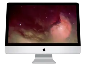 iMac Unibody, the third generation of Intel-based iMacs, launched October 20, 2009