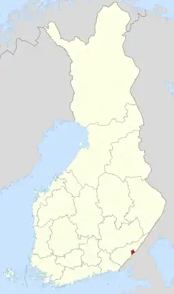 Location of Imatra