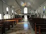 The view of the nave towards the narthex