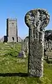 One of the crosses in the churchyard