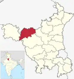 Location in Haryana