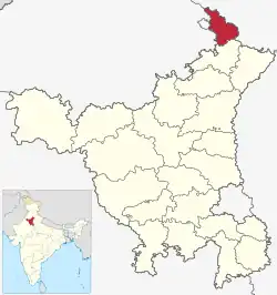 Location in Haryana