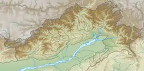 Map showing the location of Namdapha National Park