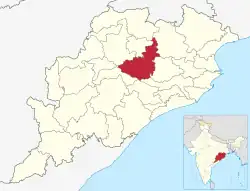 Location in Odisha