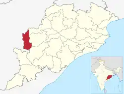 Location in Odisha