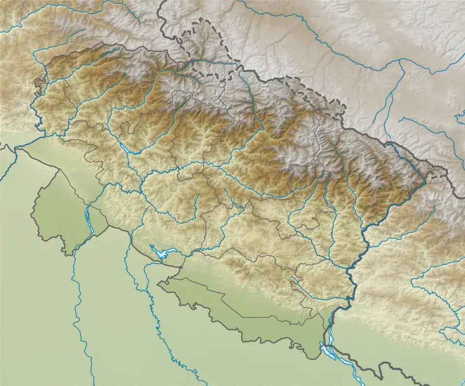 1999 Chamoli earthquake is located in Uttarakhand