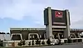 Centennial Bank Stadium seen from the west side.