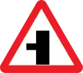 Side road to left