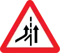 Merging traffic from left