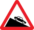 Steep descent