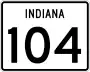 State Road 104 marker